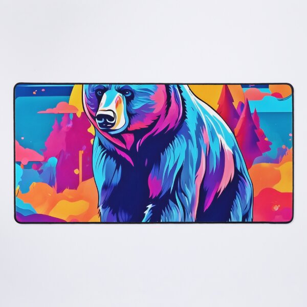 Item preview, Vibrant Bear Art designed and sold by Health And Fitness Posts e-Store.