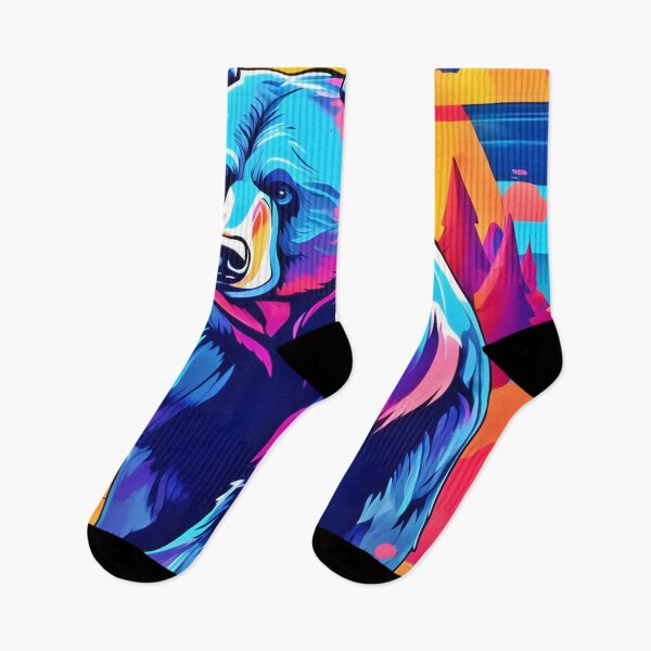 Item preview, Vibrant Bear Art designed and sold by Health And Fitness Posts e-Store.