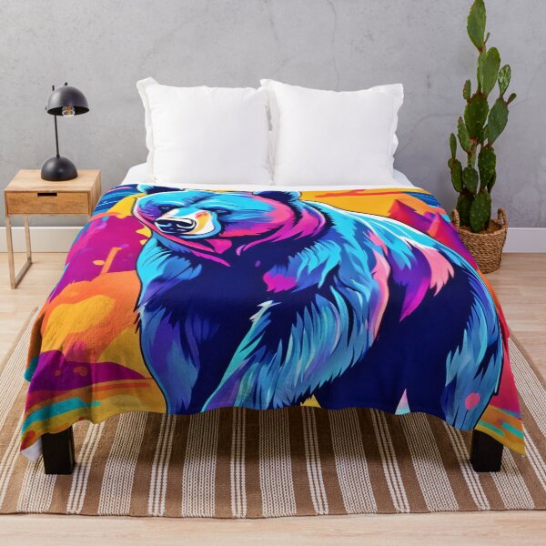 Item preview, Vibrant Bear Art designed and sold by Health And Fitness Posts e-Store.