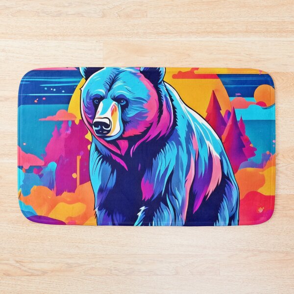 Item preview, Vibrant Bear Art designed and sold by Health And Fitness Posts e-Store.