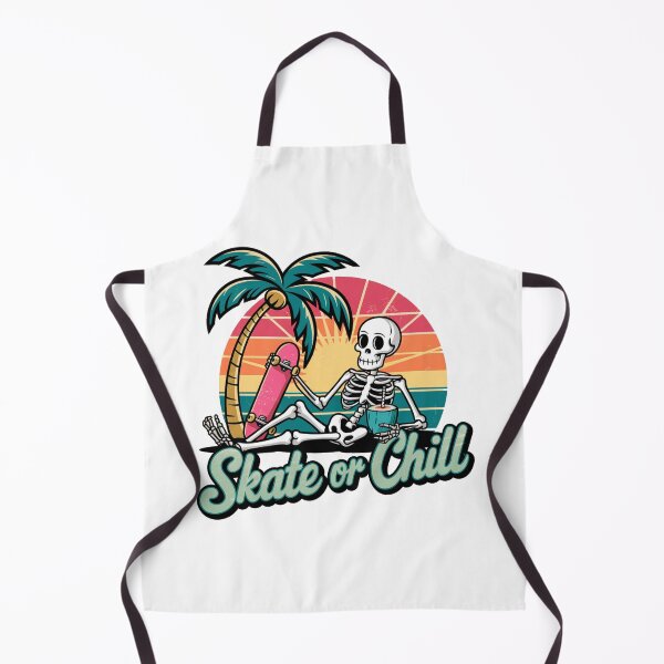 Item preview, Skate or Chill - Retro Skeleton Beach Vibes designed and sold by OldSchoolRetro.