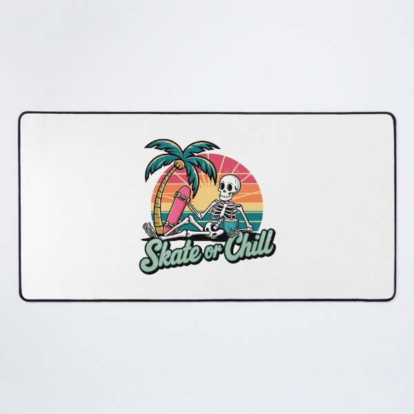 Item preview, Skate or Chill - Retro Skeleton Beach Vibes designed and sold by OldSchoolRetro.