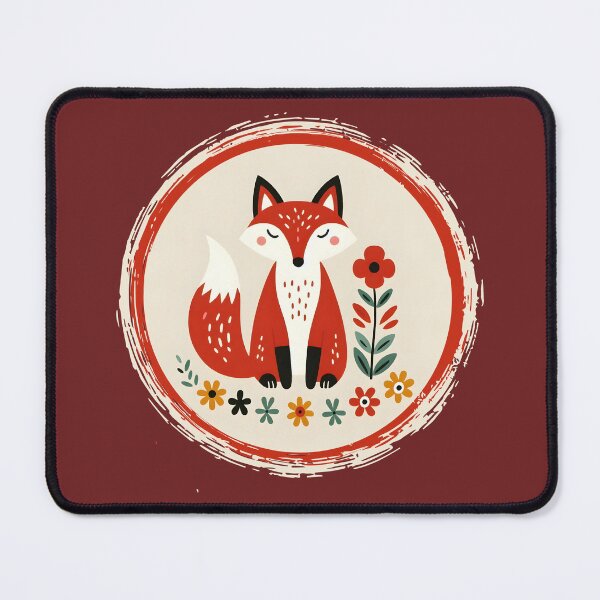 Item preview, Floral Folk Fox designed and sold by BugandAcorn.