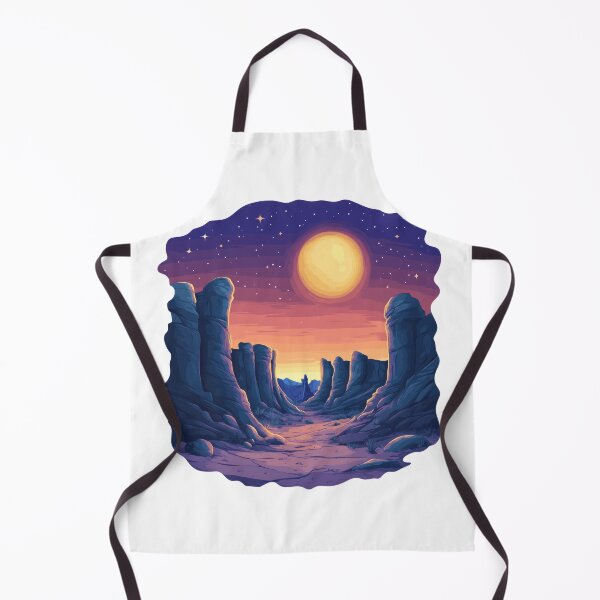 Item preview, Crescent Moon Above Desert Canyon designed and sold by Enea Kelo.