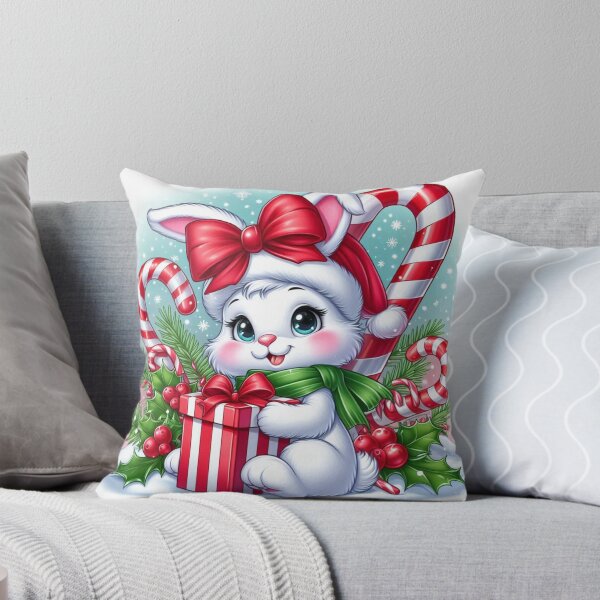 Item preview, A rabbit with a Christmas present designed and sold by DesignFreaks7.