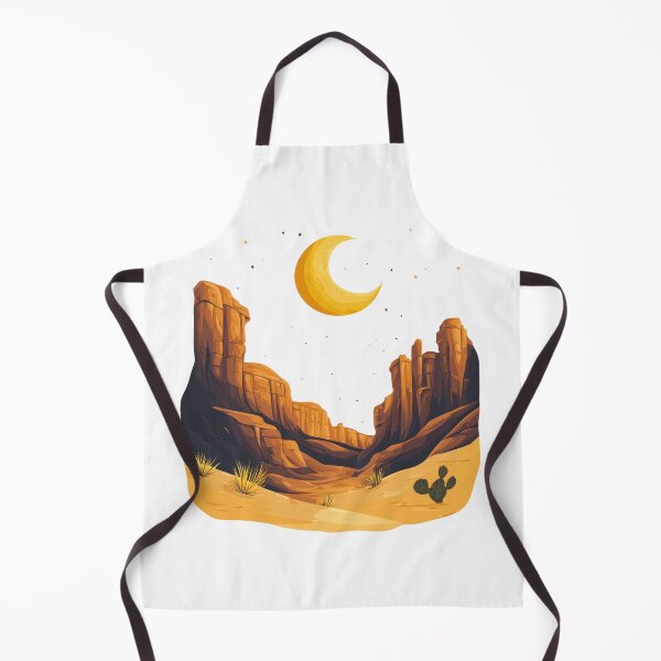 Item preview, Crescent Moon Above Desert Canyon designed and sold by Enea Kelo.
