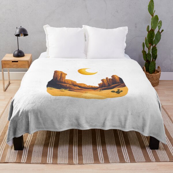 Item preview, Crescent Moon Above Desert Canyon designed and sold by Enea Kelo.