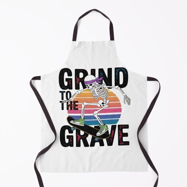 Item preview, Grind to the Grave - Minimalist Skeleton Skater designed and sold by OldSchoolRetro.