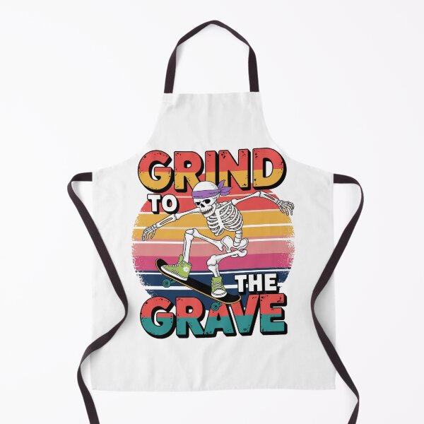Item preview, Grind to the Grave - Minimalist Skeleton Skater designed and sold by OldSchoolRetro.