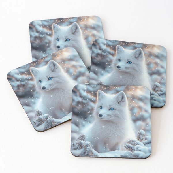 Item preview, Arctic fox in winter snow designed and sold by Pearl67.