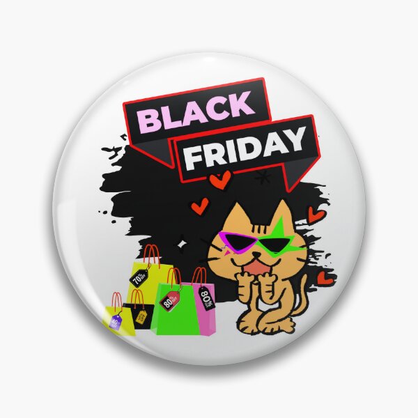 Item preview, FELINE LOVE FOR BLACK FRIDAY designed and sold by stickersrafisa.