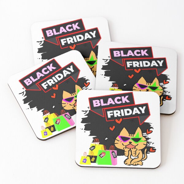 Item preview, FELINE LOVE FOR BLACK FRIDAY designed and sold by stickersrafisa.