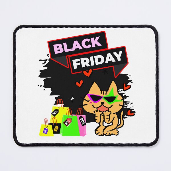 Item preview, FELINE LOVE FOR BLACK FRIDAY designed and sold by stickersrafisa.