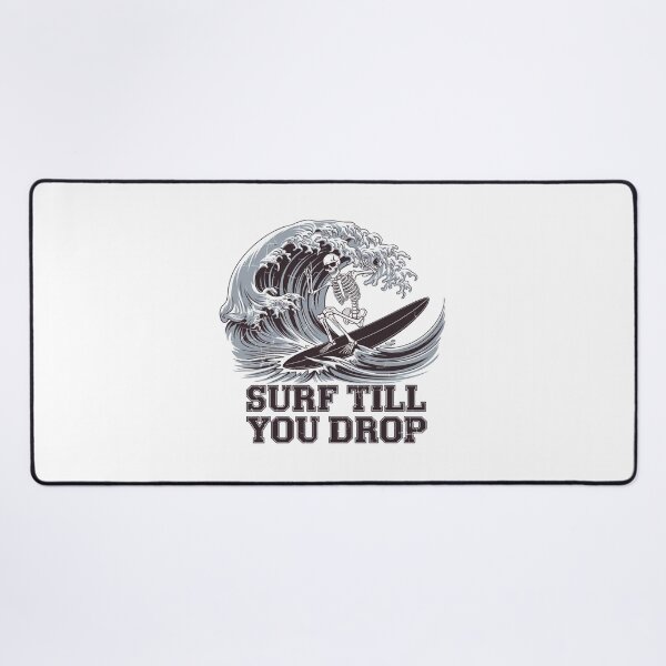 Item preview, Surf Till You Drop - Retro Skeleton Wave Rider designed and sold by OldSchoolRetro.