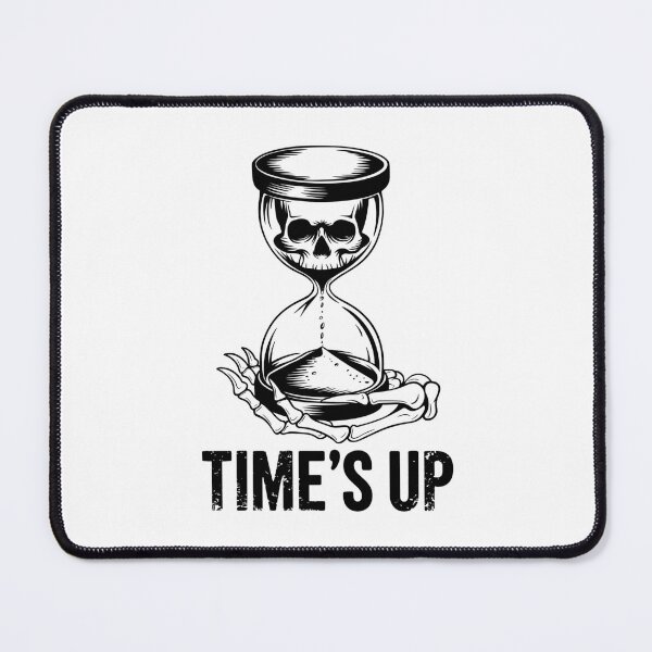 Item preview, Time’s Up - Gothic Skeleton Hourglass Design designed and sold by OldSchoolRetro.