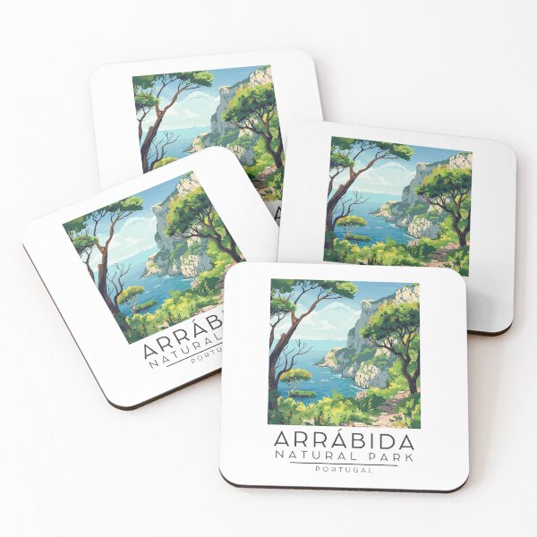 Item preview, A Vintage Illustration of Arrábida Natural Park - Portugal  designed and sold by GoodOldVintage.