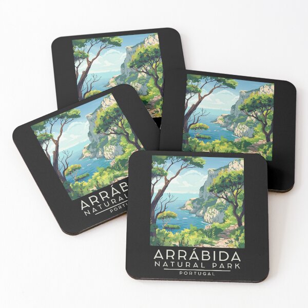 Item preview, A Vintage Illustration of Arrábida Natural Park - Portugal  designed and sold by GoodOldVintage.