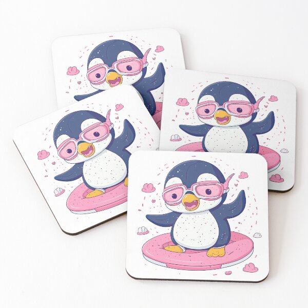 Item preview, T-Shirt Design Trending: PENGUIN ON A DONUT designed and sold by ForeverPrintsOK.