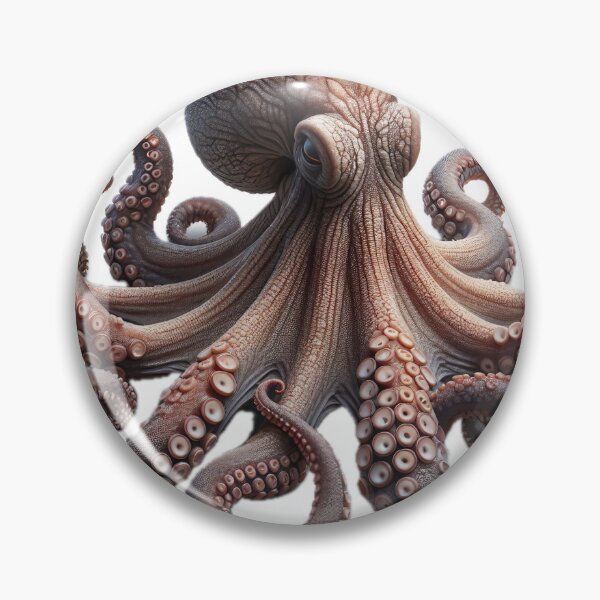 Item preview, Vivid octopus illustration showcasing intricate textures and dynamic form designed and sold by homydesign.