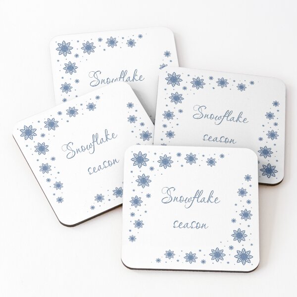 Item preview, Inscription "Snowflake Season" designed and sold by Cherevan.