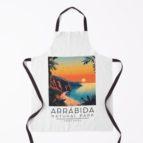 Item preview, A Vintage Illustration of Arrábida Natural Park - Portugal designed and sold by GoodOldVintage.