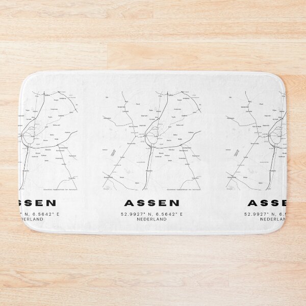 Item preview, Mapa minimalista de Assen | Países Bajos | 52.9927° N, 6.5642° E designed and sold by RM-Journey.