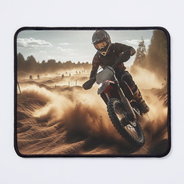 Item preview, Dynamic motocross rider tackling tough desert terrain designed and sold by homydesign.