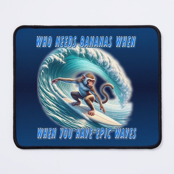 Item preview, Surfing Primate designed and sold by Nomadic Spirit Studios.