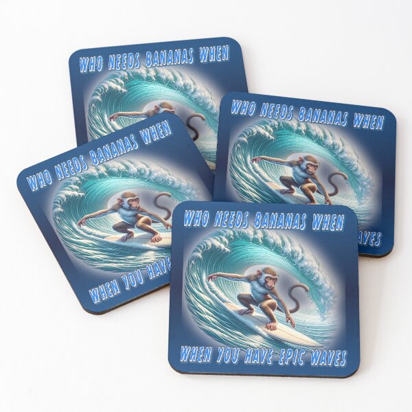 Item preview, Surfing Primate designed and sold by Nomadic Spirit Studios.
