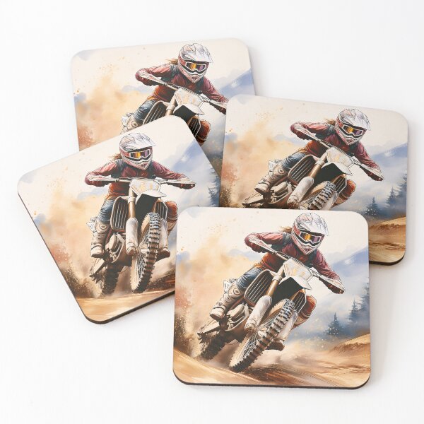 Item preview, Vibrant motocross rider in action, dirt flying, dynamic pose designed and sold by homydesign.