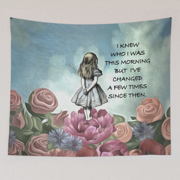 Item preview, Wondering Alice - Alice In Wonderland Quote designed and sold by maryedenoa.