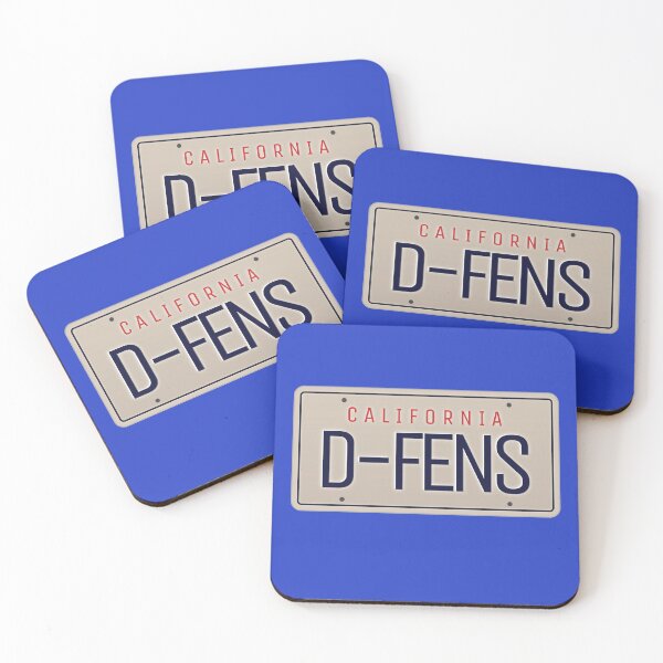 Item preview, California License Plate D-FENS Pop Culture Fan  designed and sold by The Junto Shop.
