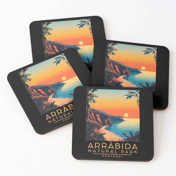 Item preview, A Vintage Illustration of Arrábida Natural Park - Portugal  designed and sold by GoodOldVintage.
