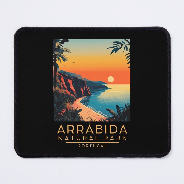 Item preview, A Vintage Illustration of Arrábida Natural Park - Portugal designed and sold by GoodOldVintage.