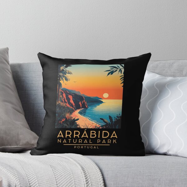 Item preview, A Vintage Illustration of Arrábida Natural Park - Portugal  designed and sold by GoodOldVintage.