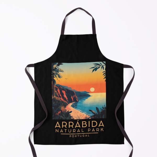 Item preview, A Vintage Illustration of Arrábida Natural Park - Portugal designed and sold by GoodOldVintage.