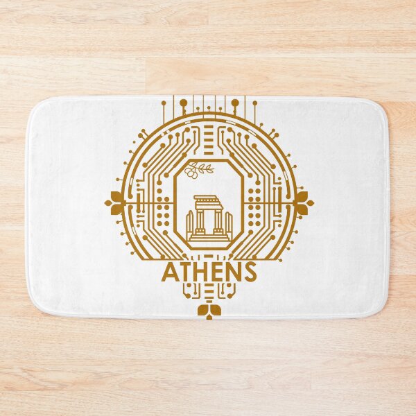 Item preview, Futuristic, minimalist circuit diagram ATHENS designed and sold by I-RDesign.