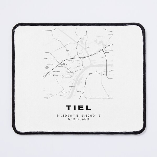 Item preview, Tiel Minimalist Map Art | Netherlands | 51.8956° N, 5.4299° E designed and sold by RM-Journey.