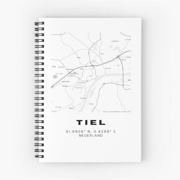 Item preview, Tiel Minimalist Map Art | Netherlands | 51.8956° N, 5.4299° E designed and sold by RM-Journey.