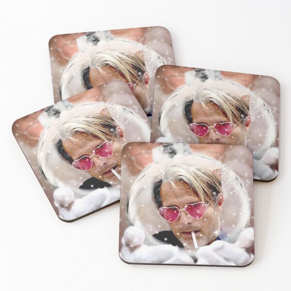 Item preview, Mads Mikkelsen Heart Glasses Christmas Ornament from Santa designed and sold by orionlodubyal.