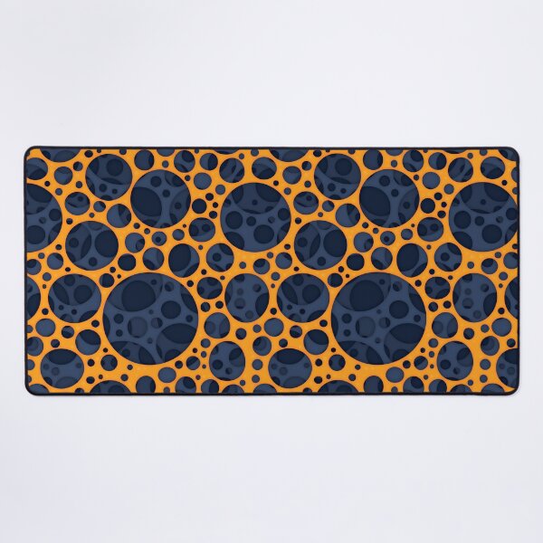Item preview, Sizzling Trippy Abstract Lava Holes Design Pattern In Orange And Blue designed and sold by fizzgig.