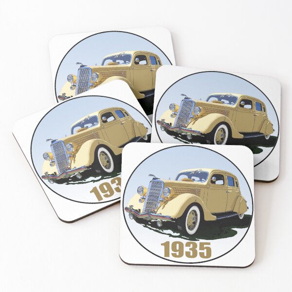 Item preview, Yellow 1935 Ford Sedan designed and sold by avenueart01.