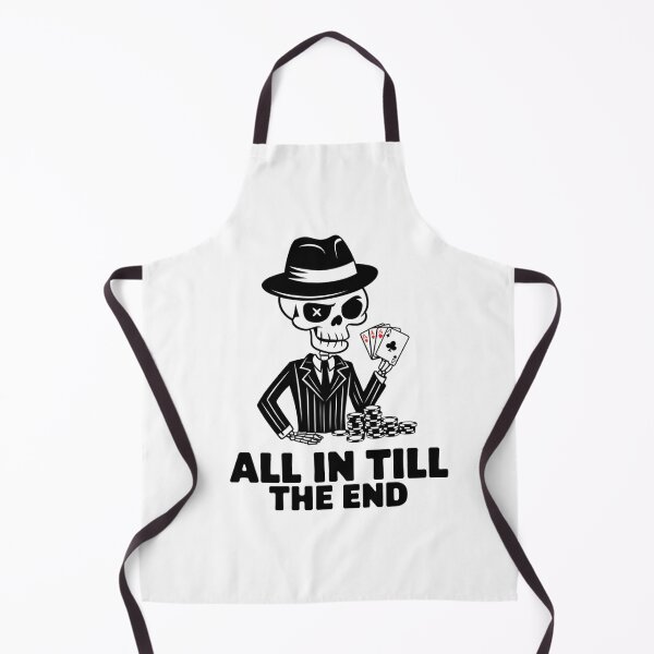 Item preview, All In Till the End - Classic Skeleton Poker Art designed and sold by OldSchoolRetro.
