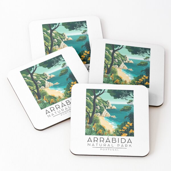 Item preview, A Vintage Illustration of Arrábida Natural Park - Portugal  designed and sold by GoodOldVintage.