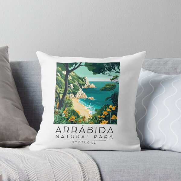 Item preview, A Vintage Illustration of Arrábida Natural Park - Portugal  designed and sold by GoodOldVintage.