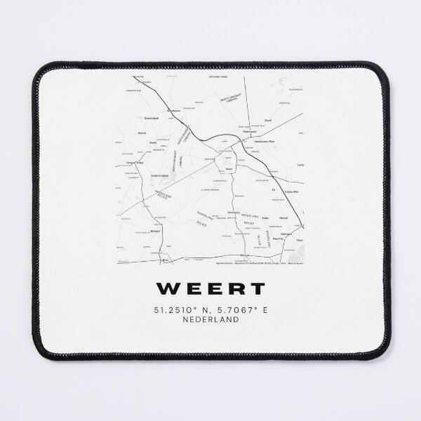 Item preview, Weert Minimalist Map Art | Netherlands | 51.2510° N, 5.7067° E designed and sold by RM-Journey.