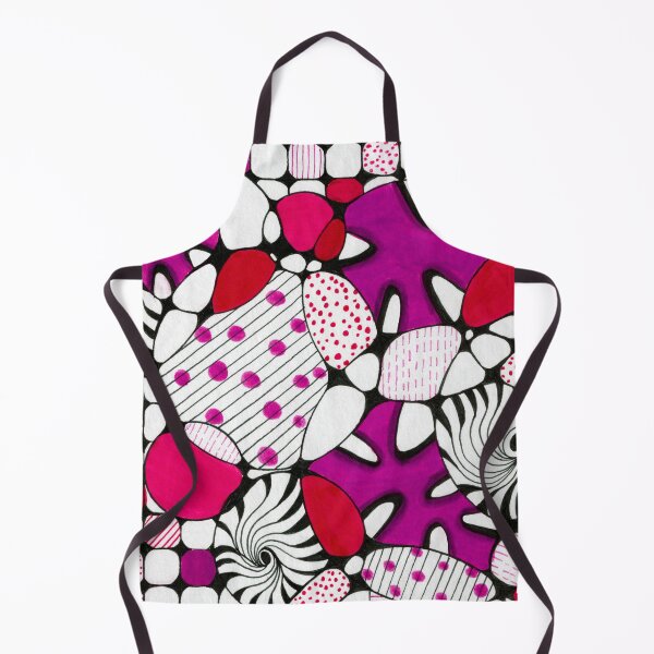 Item preview, Abstract Geometric Pattern Art - Red Magenta designed and sold by thecolorbirdie.