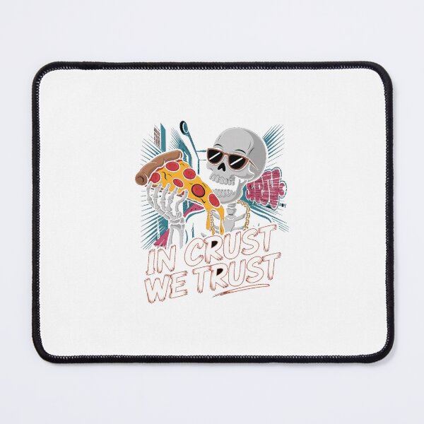 Item preview, In Crust We Trust - Urban Skeleton Pizza Art designed and sold by OldSchoolRetro.