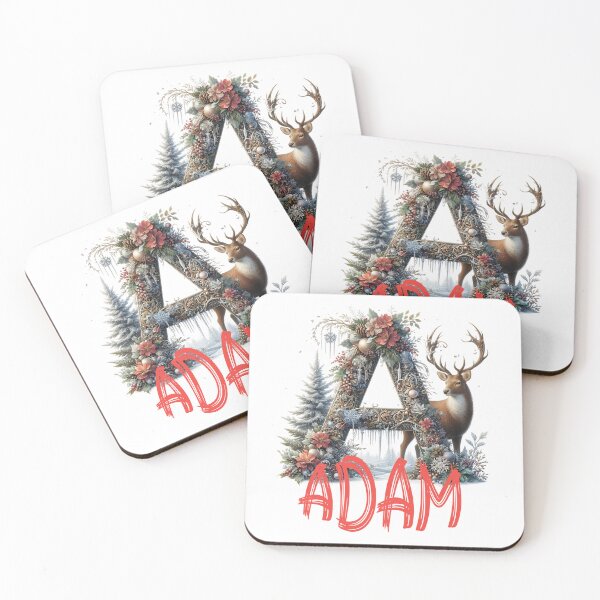 Item preview, Name Adam. My name is Adam. Christmas initial. designed and sold by MagelliShop.