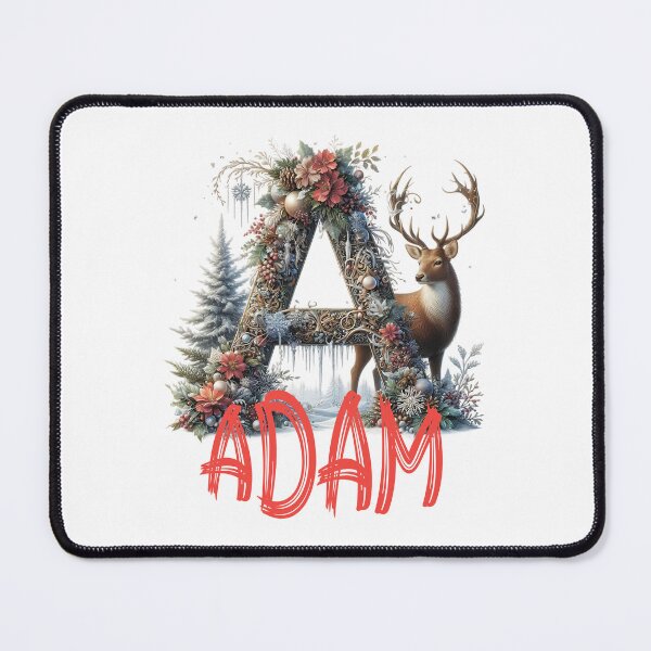 Item preview, Name Adam. My name is Adam. Christmas initial. designed and sold by MagelliShop.